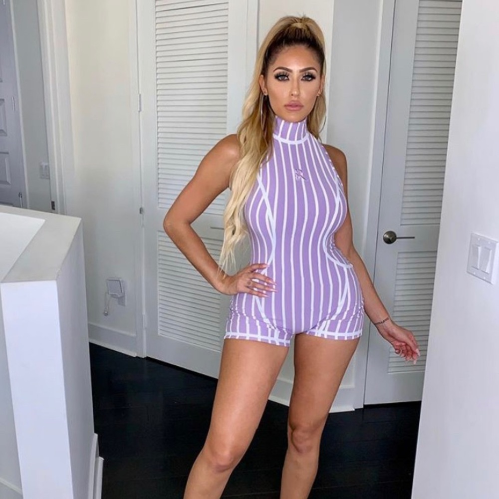 Gsuwoo romper lilac